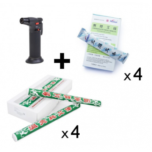 Kit de Moxibustión con encendedor Soplete
