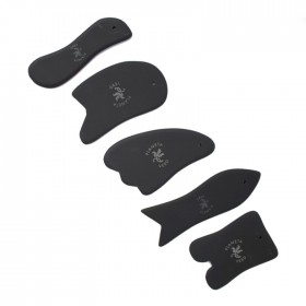 Conjunto de 5 Gua Sha en piedra Bian Shi