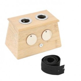 Caixa de Moxa de bambú amb 2 forats - per cigar